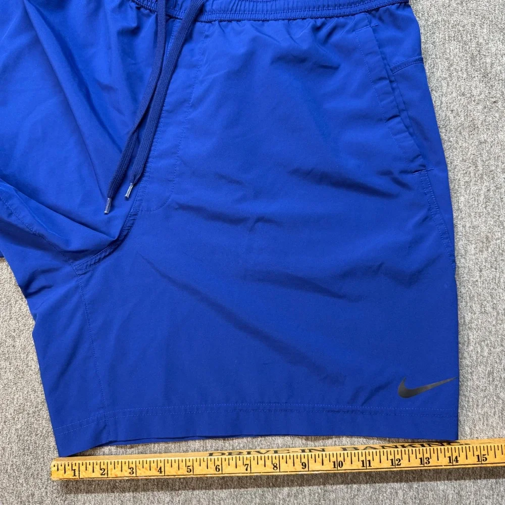 Nike Dri-FIT Mens Athletic Shorts XL Royal Blue Running Training 1282